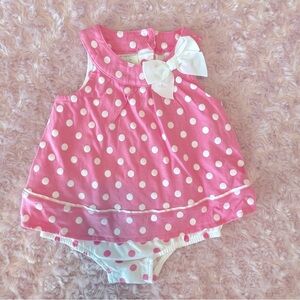First Impressions Baby Girl Dotted Sunsuit